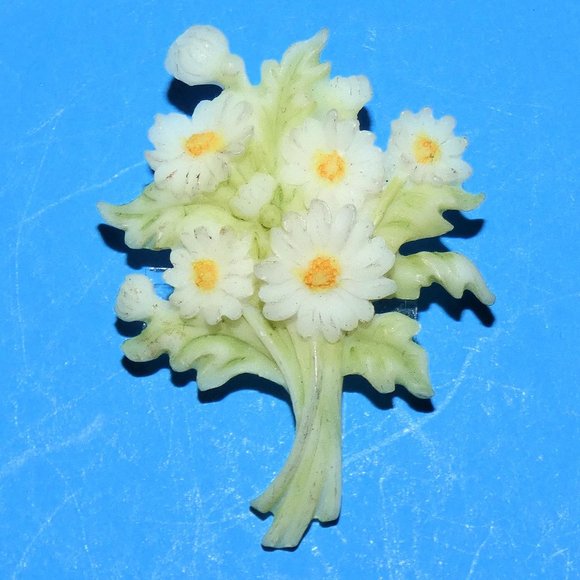 Vintage Seraphim Classics DAISY BOUQUET Brooch Pin 2001 Roman Inc Spring Flowers - Picture 2 of 7